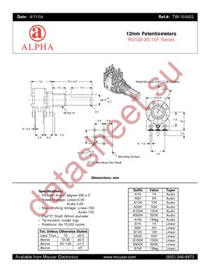 RV122-20-15F-A1M datasheet  